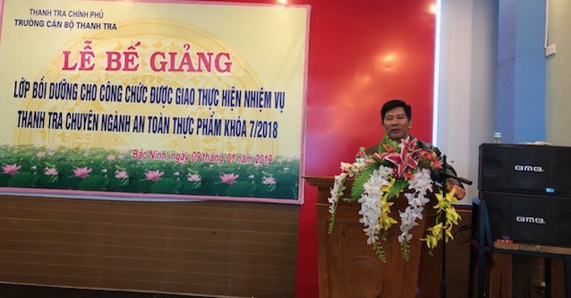 Bế giảng lớp TTCN ATTP K7 tại Bắc Ninh