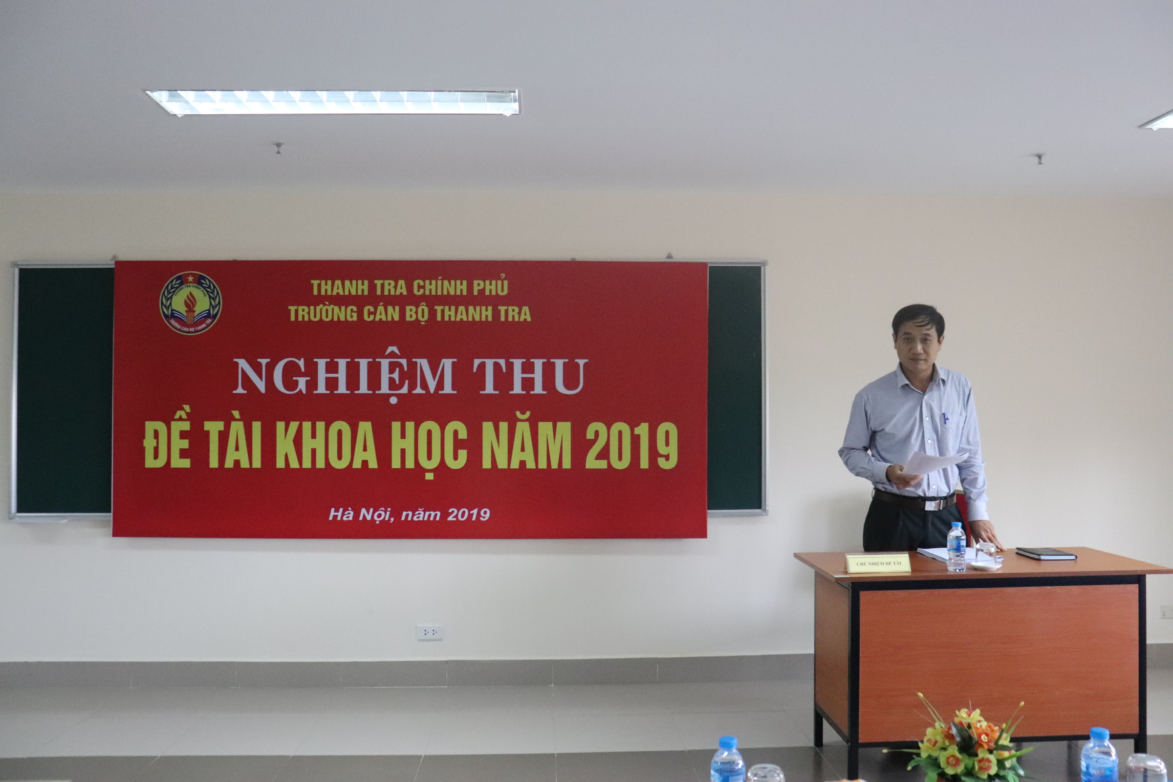 Chủ nhiệm đề tài báo cáo tóm tắt kết quả nghiên cứu