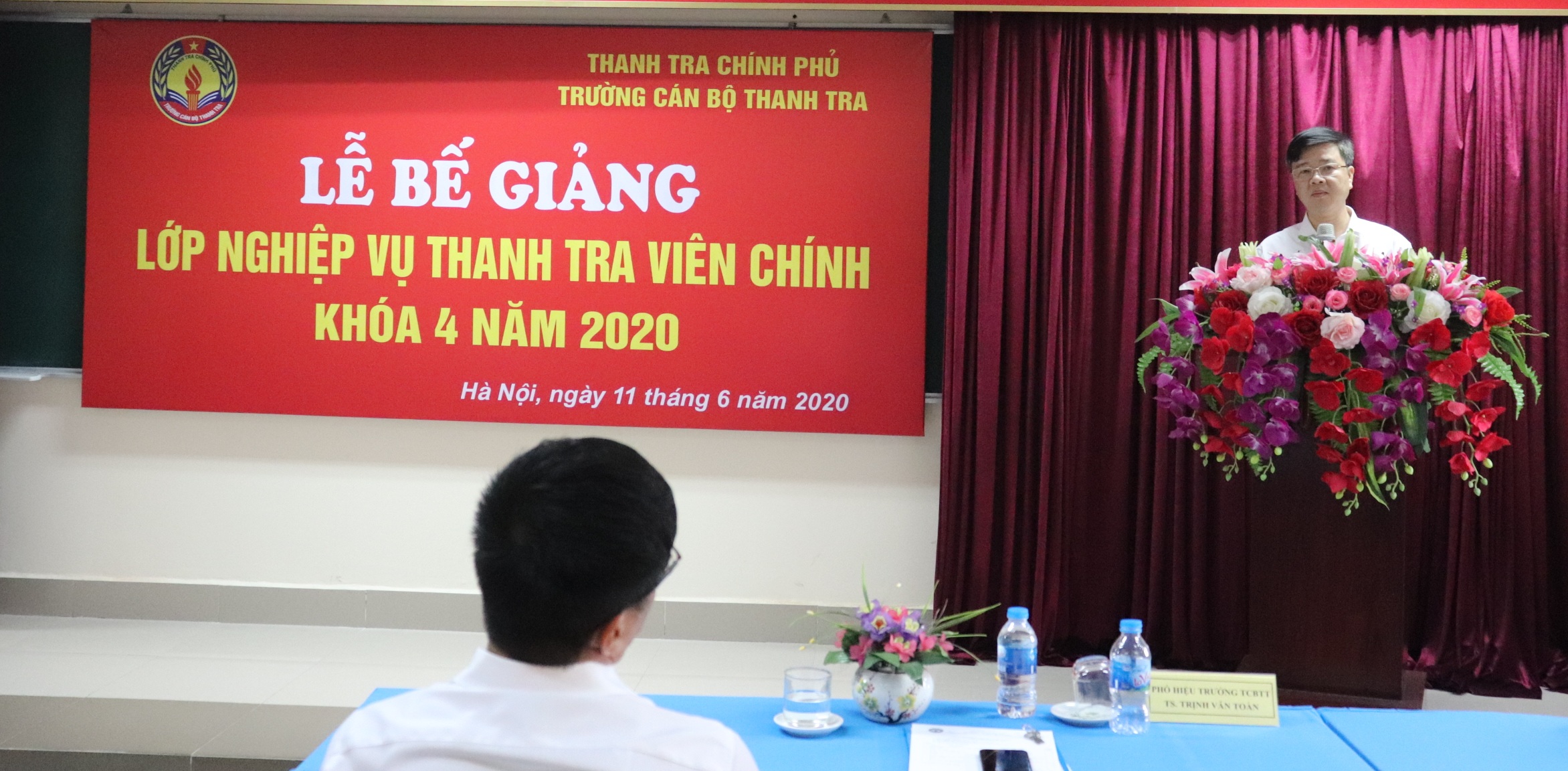 ĐẠi diện học viên phát biểu tại lễ bế giảng