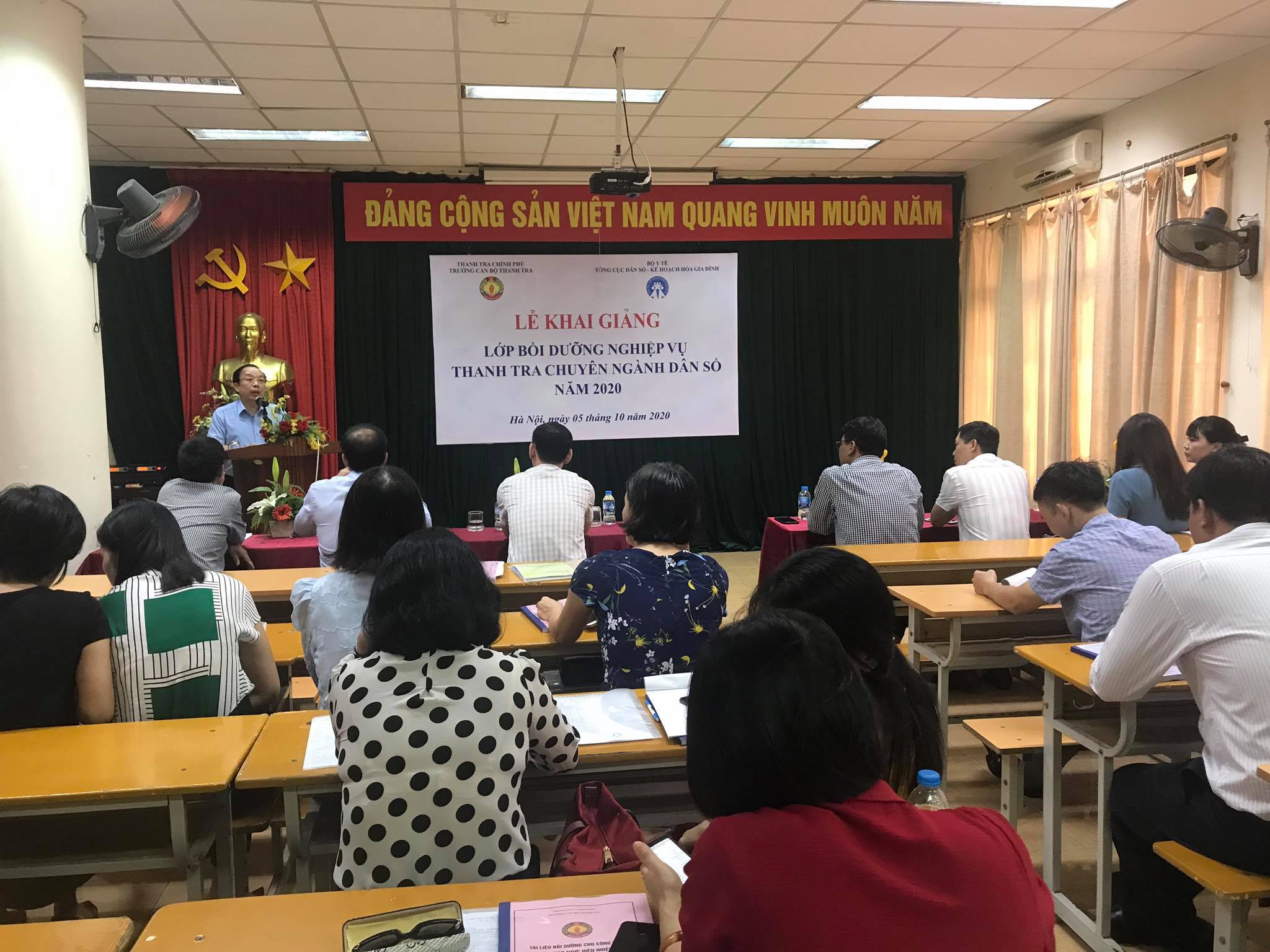 Đại diện học viên phát biểu tại Lễ khai giảng