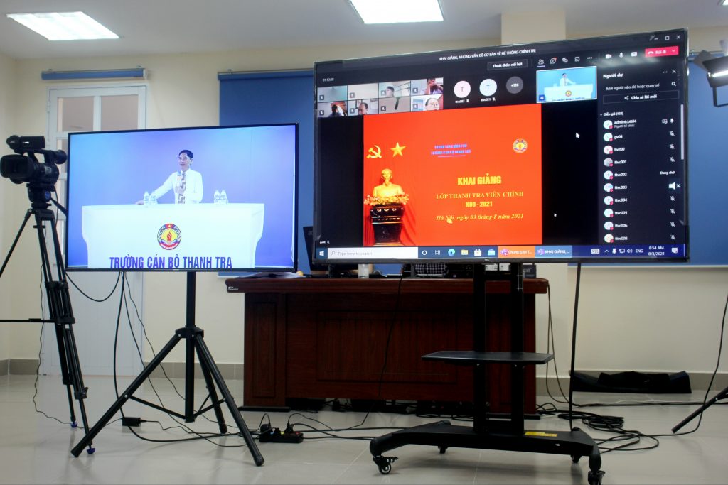 Khai giảng lớp Nghiệp vụ thanh tra viên chính Khóa 09/2021 theo hình thức trực tuyến