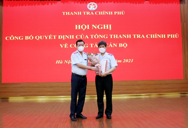 Thanh tra Chính phủ công bố quyết định bổ nhiệm công chức lãnh đạo, quản lý