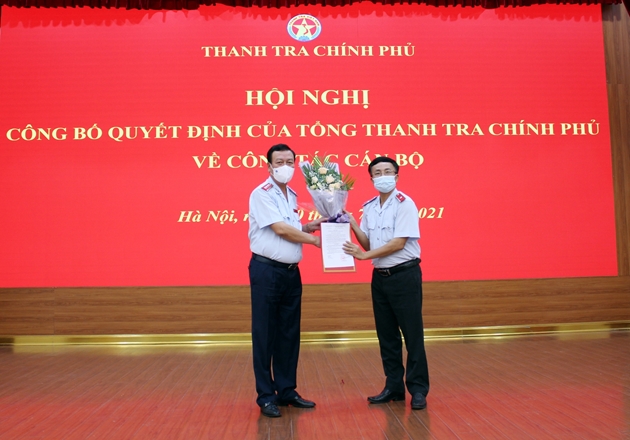 Thanh tra Chính phủ công bố quyết định bổ nhiệm công chức lãnh đạo, quản lý