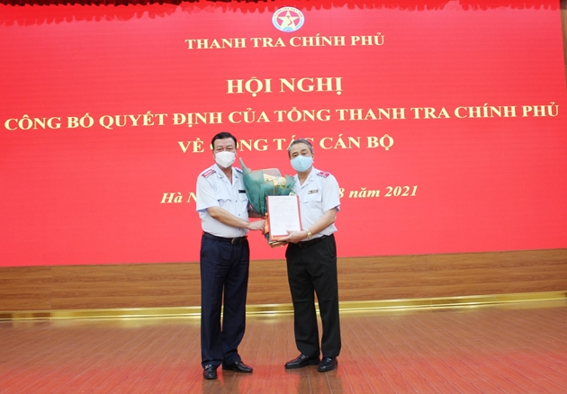 Thanh tra Chính phủ công bố quyết định bổ nhiệm công chức lãnh đạo, quản lý