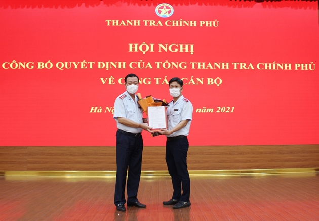 Thanh tra Chính phủ công bố quyết định bổ nhiệm công chức lãnh đạo, quản lý