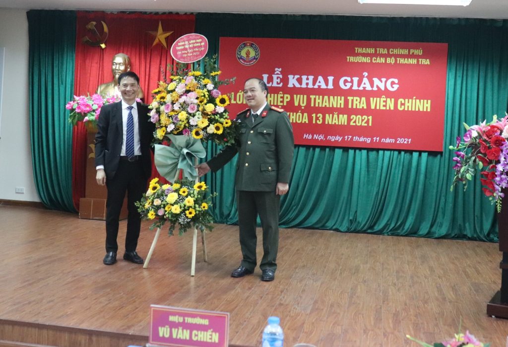 Khai giảng lớp Bồi dưỡng Nghiệp vụ Thanh tra viên chính khóa 13 năm 2021 cho Thanh tra Bộ Công an