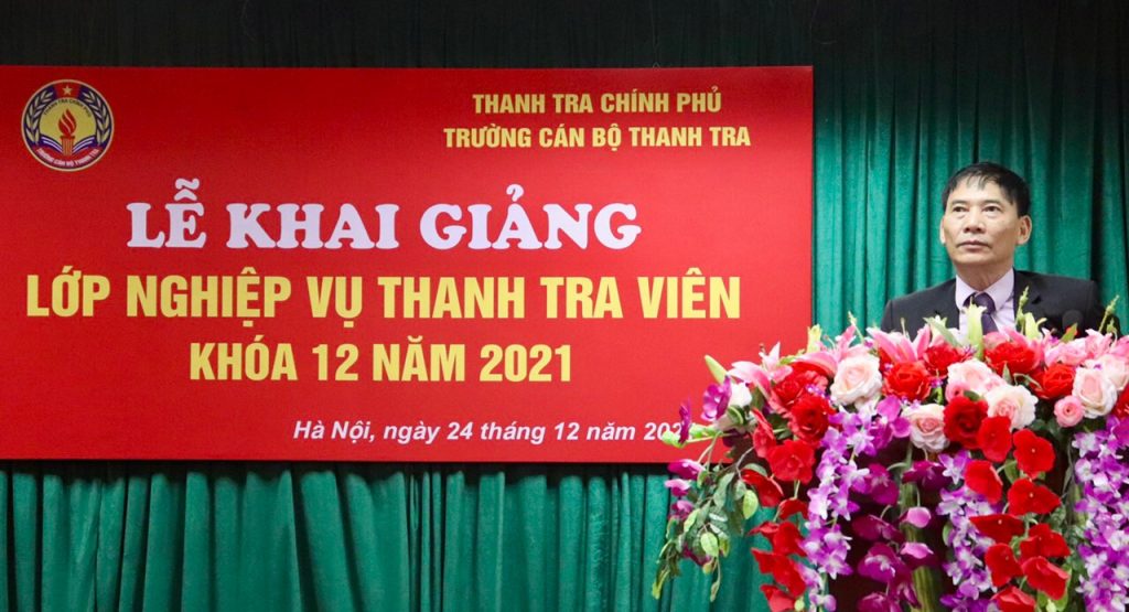 Khai giảng lớp Bồi dưỡng Nghiệp vụ thanh tra viên khóa 12 năm 2021 cho gần 100 cán bộ Thanh tra Bộ Quốc phòng