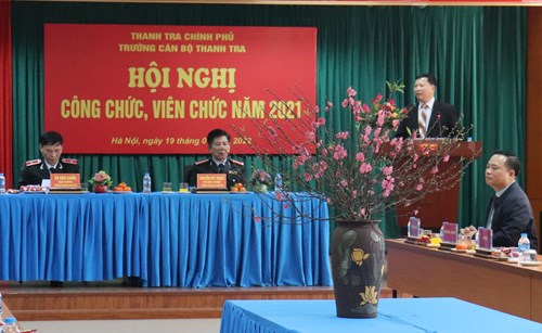 Trường Cán bộ Thanh tra tổ chức Hội nghị công chức, viên chức năm 2021