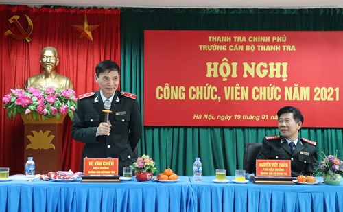Trường Cán bộ Thanh tra tổ chức Hội nghị công chức, viên chức năm 2021