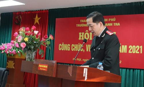 Trường Cán bộ Thanh tra tổ chức Hội nghị công chức, viên chức năm 2021