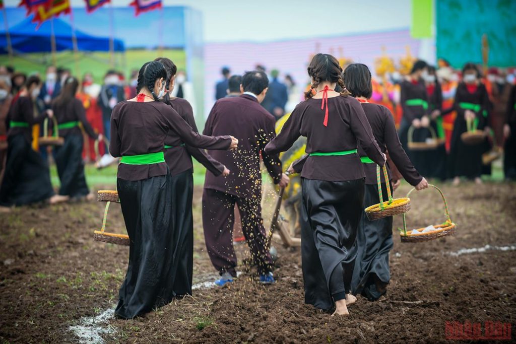 Chủ tịch nước Nguyễn Xuân Phúc xuống đồng cày ruộng tại Lễ Tịch điền Đọi Sơn