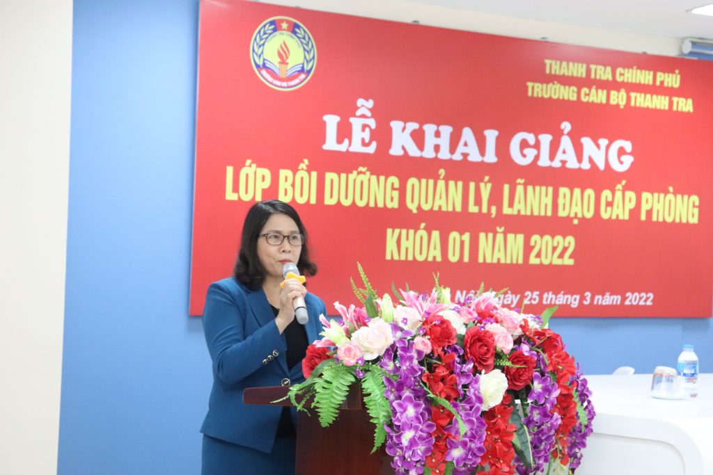 Khai giảng lớp Bồi dưỡng kỹ năng lãnh đạo, quản lý cấp phòng Khóa 01 năm 2022