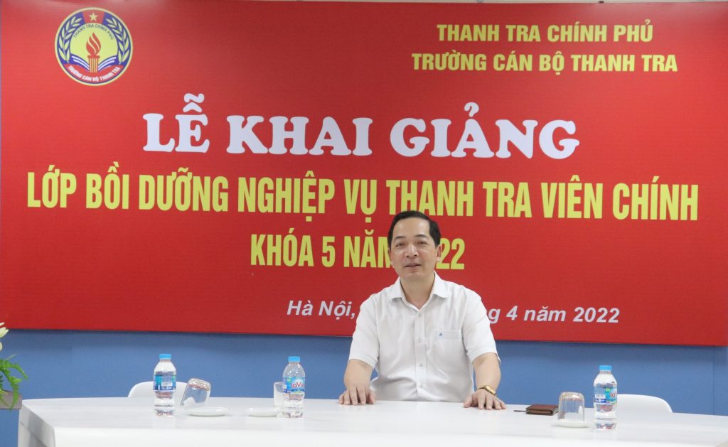 Khai giảng Lớp Bồi dưỡng nghiệp vụ Thanh tra viên chính K05-2022 cho công chức ngành Thanh tra của các tỉnh, thành phía Bắc