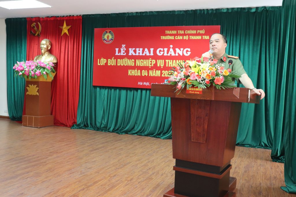Khai giảng Lớp Bồi dưỡng nghiệp vụ Thanh tra viên K04-2022, cho hơn 50 cán bộ chiến sĩ Thanh tra Bộ Công an
