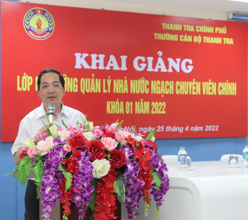 Khai giảng lớp Bồi dưỡng Quản lý Nhà nước ngạch Chuyên viên chính, Khóa 01 năm 2022