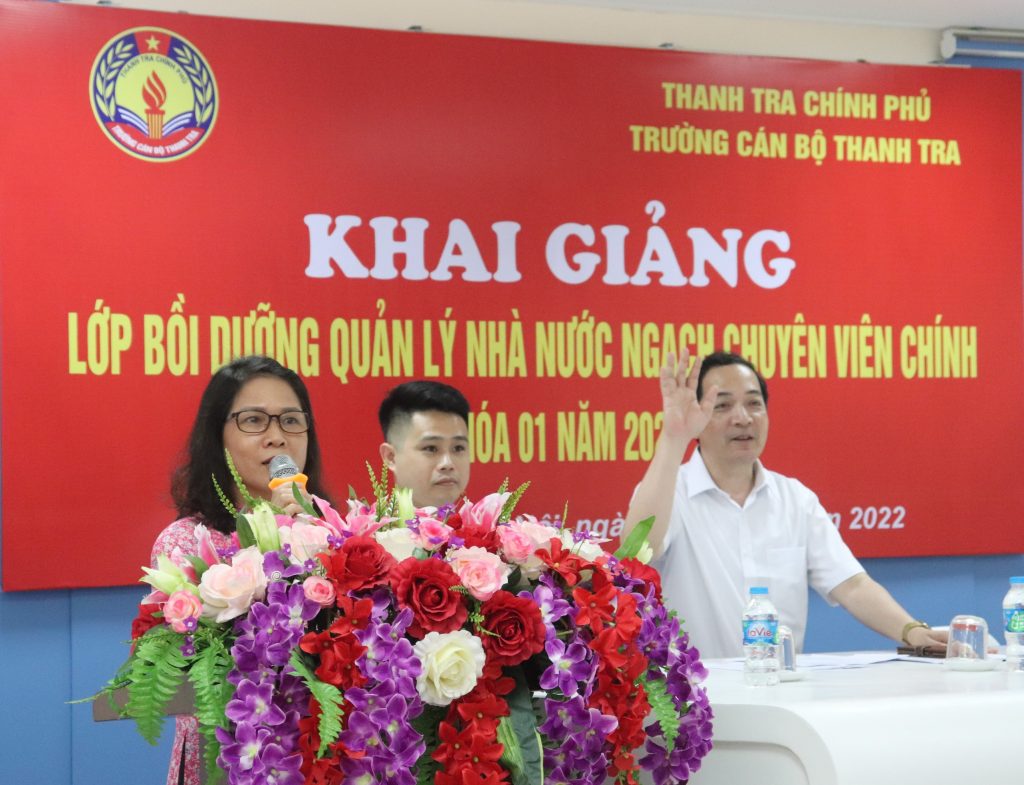 Khai giảng lớp Bồi dưỡng Quản lý Nhà nước ngạch Chuyên viên chính, Khóa 01 năm 2022