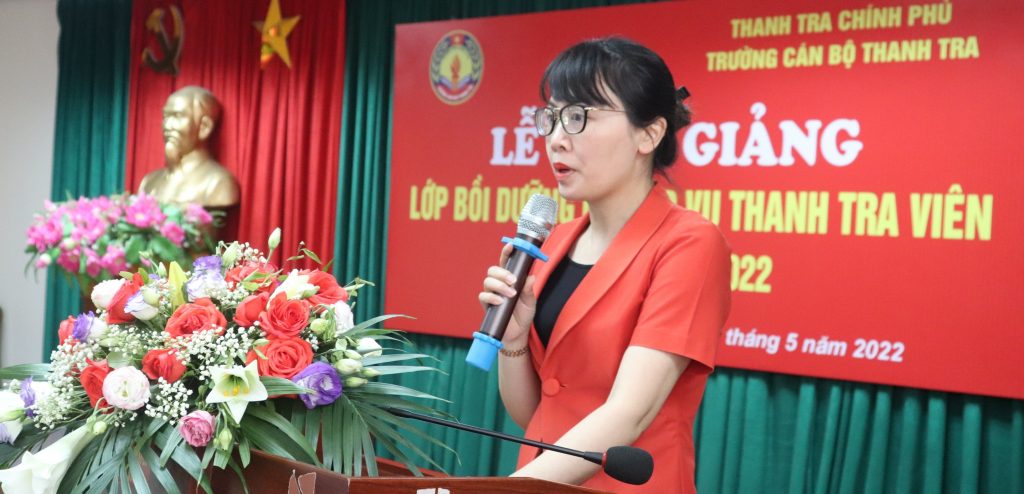 Khai giảng lớp Bồi dưỡng nghiệp vụ thanh tra viên K07-2022 cho cơ quan Thanh tra Quốc Phòng và các tỉnh, thành thuộc khu vực Bắc Bộ và Bắc Trung Bộ.