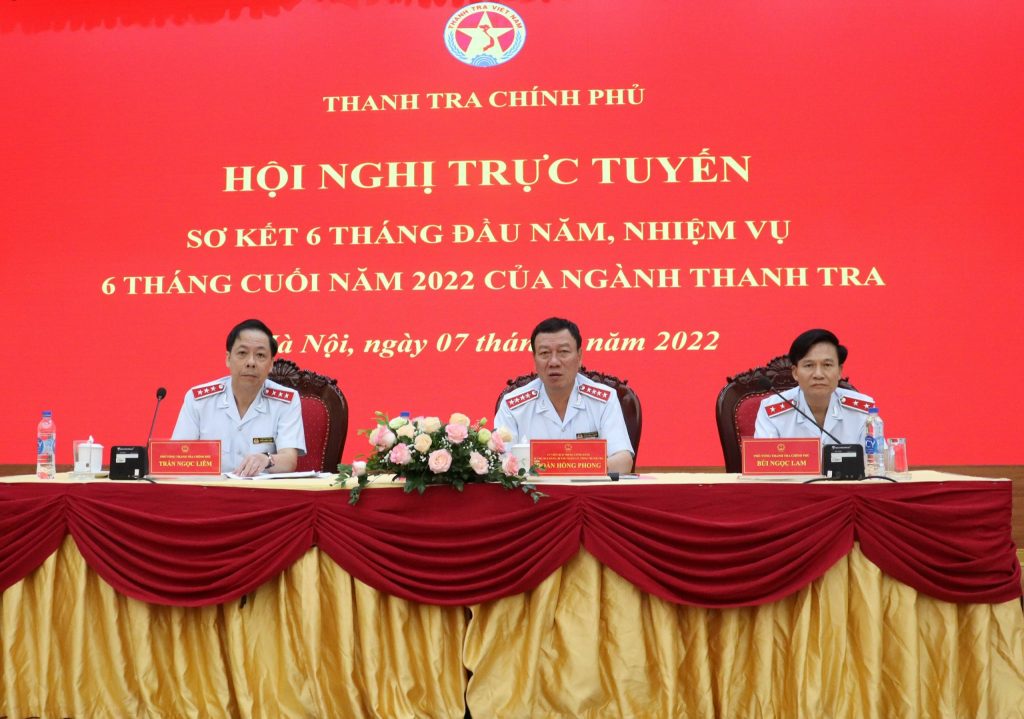 Hội nghị sơ kết 6 tháng đầu năm 2022 ngành Thanh tra