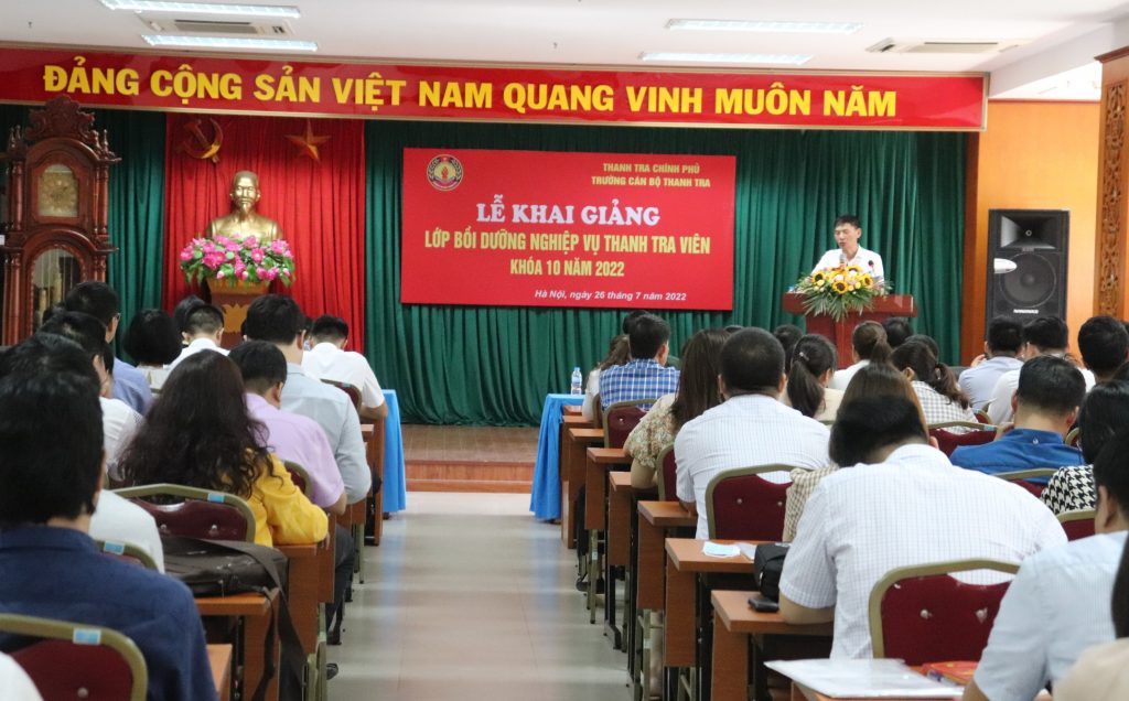 Khai giảng Lớp Bồi dưỡng nghiệp vụ Thanh tra viên K10-2022, cho các tỉnh, thành phía Bắc