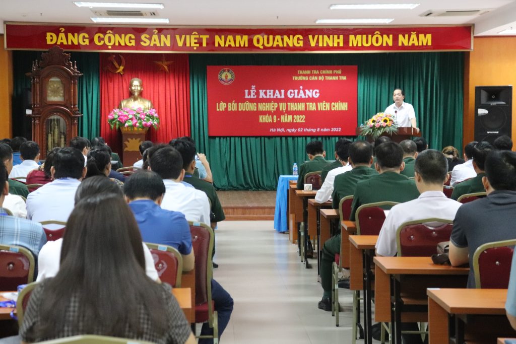 Gần 90 học viên tham gia Lớp Bồi dưỡng nghiệp vụ Thanh tra viên chính K09-2022 tại Trường Cán bộ Thanh tra