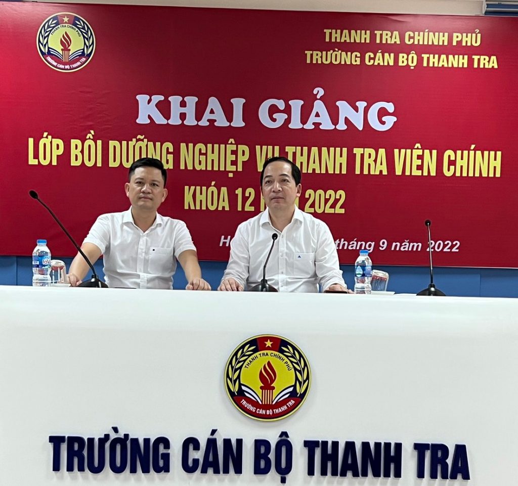 Khai giảng lớp bồi dưỡng nghiệp vụ Thanh tra viên chính K12 (học trực tuyến) cho công chức ngành thanh tra các tỉnh, thành phố khu vực Miền Tây Nam bộ năm 2022