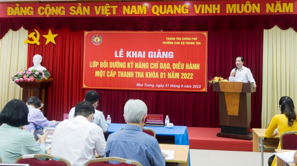Khai giảng lớp bồi dưỡng Kỹ năng chỉ đạo, điều hành một cấp thanh tra Khoá 01 năm 2022
