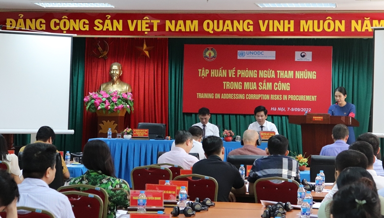 Văn phòng Liên Hợp Quốc về chống Ma túy và Tội phạm (UNODC) tổ chức Khai mạc Chương trình tập huấn về Phòng ngừa tham nhũng trong mua sắm công