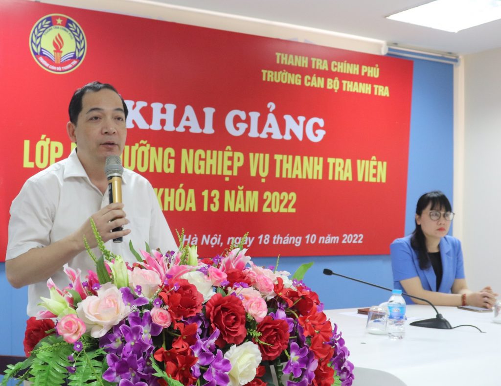 Khai giảng Lớp Bồi dưỡng nghiệp vụ Thanh tra viên K13-2022, cho hơn 120 công chức thanh tra của các tỉnh miền Đông Nam Bộ.