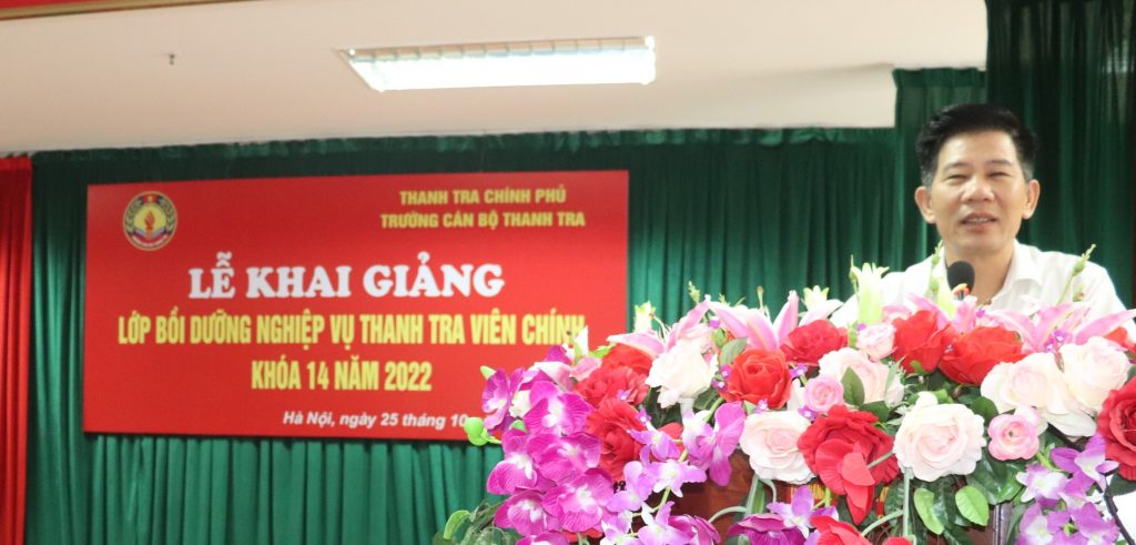 Khai giảng Lớp Bồi dưỡng nghiệp vụ Thanh tra viên chính K14-2022 cho công chức thanh tra các tỉnh phía Bắc, miền Trung và miền Tây Nam Bộ.