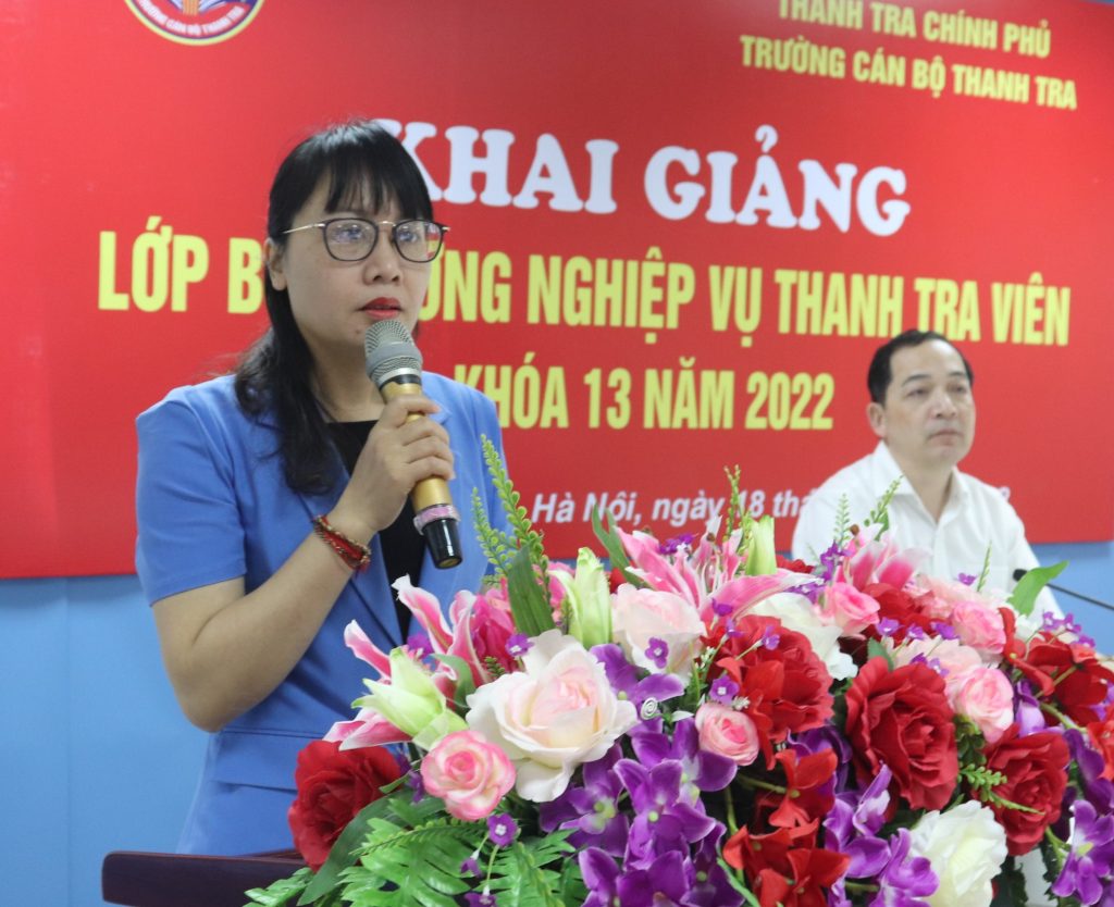 Khai giảng Lớp Bồi dưỡng nghiệp vụ Thanh tra viên K13-2022, cho hơn 120 công chức thanh tra của các tỉnh miền Đông Nam Bộ.