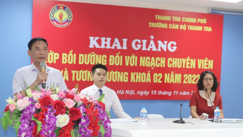 Gần 80 học viên tham dự Lớp Bồi dưỡng đối với ngạch chuyên viên và tương đương khóa 02 năm 2022 (trực tuyến) tại Trường Cán bộ Thanh tra.