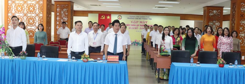 Trường Cán bộ Thanh tra tổ chức Lễ Bế giảng lớp Bồi dưỡng nghiệp vụ Thanh tra viên Khóa 12 năm 2022.