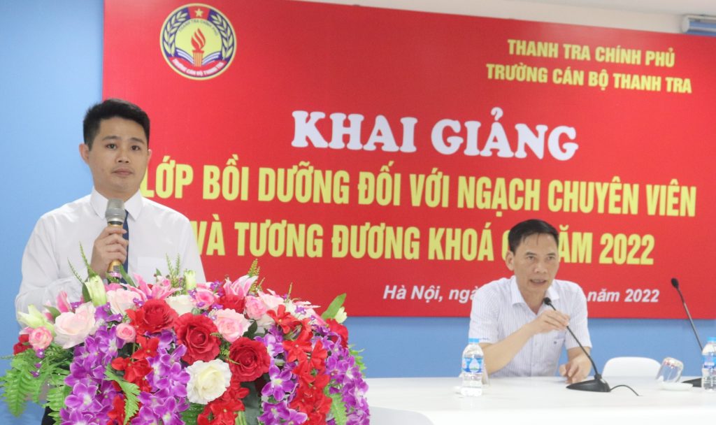 Gần 80 học viên tham dự Lớp Bồi dưỡng đối với ngạch chuyên viên và tương đương khóa 02 năm 2022 (trực tuyến) tại Trường Cán bộ Thanh tra.