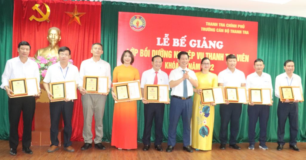 Trường Cán bộ Thanh tra tổ chức Lễ Bế giảng lớp Bồi dưỡng nghiệp vụ Thanh tra viên Khóa 12 năm 2022.