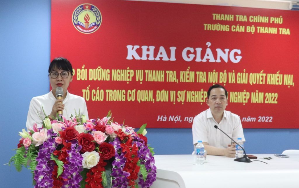 Hơn 200 học viên tham dự Lớp Bồi dưỡng nghiệp vụ thanh tra, kiểm tra và giải quyết khiếu nại, tố cáo trong cơ quan, đơn vị sự nghiệp, doanh nghiệp năm 2022