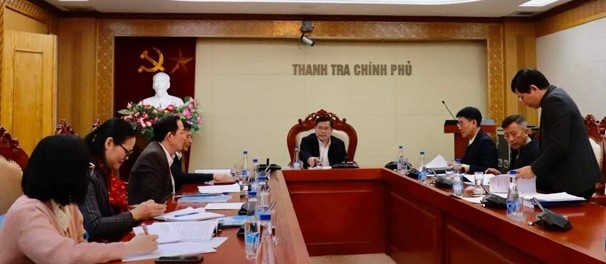 Thanh tra Chính phủ thẩm định, nghiệm thu tài liệu đào tạo, bồi dưỡng nghiệp vụ thanh tra viên cao cấp.