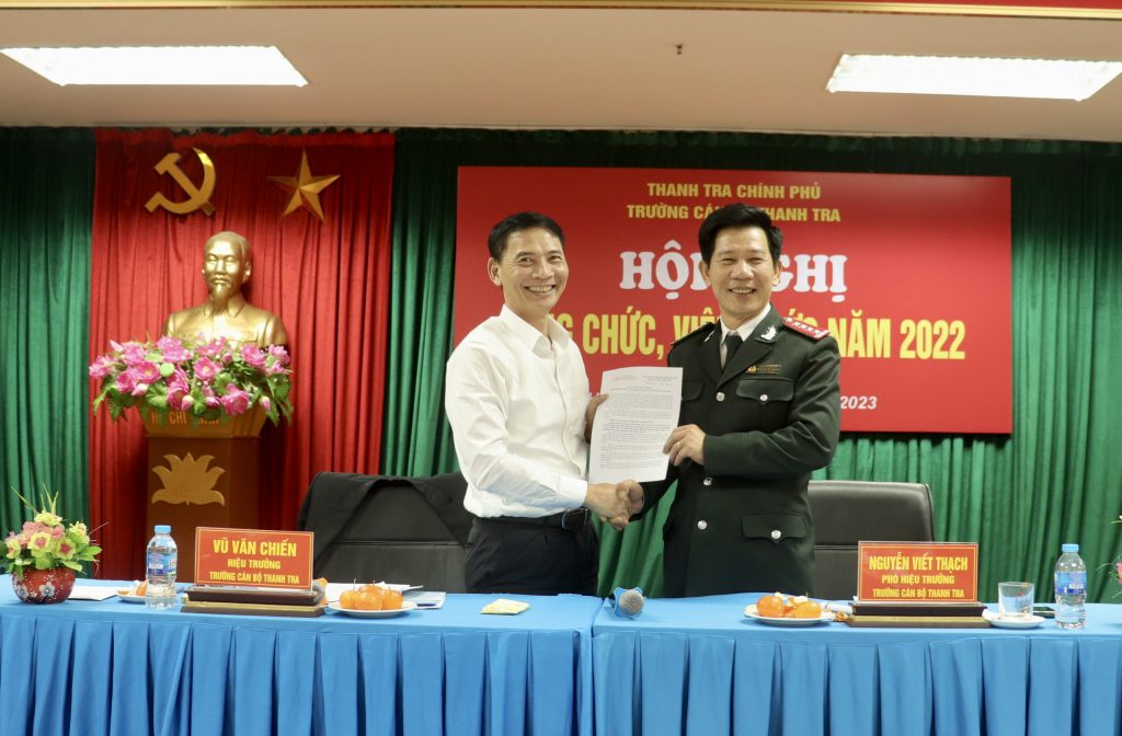 Trường Cán bộ Thanh tra đoàn kết, đổi mới, quyết tâm phấn đấu hoàn thành xuất sắc mọi nhiệm vụ được giao năm 2023