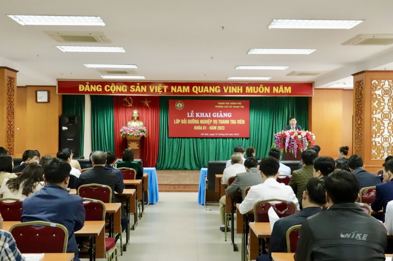 Khai giảng lớp bồi dưỡng nghiệp vụ Thanh tra viên K01 năm 2023