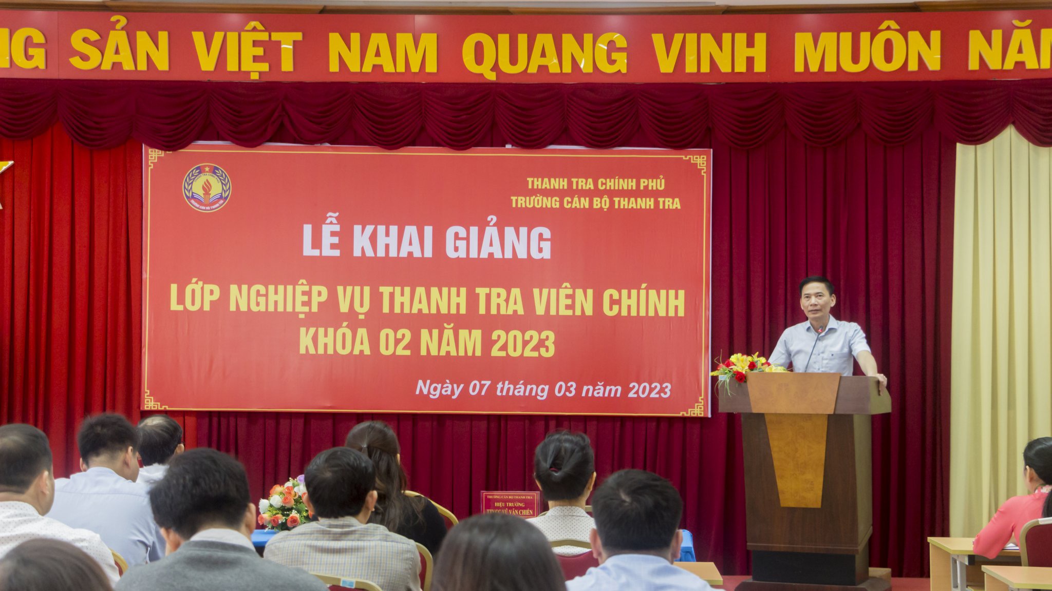 Khai giảng lớp Bồi dưỡng Nghiệp vụ Thanh tra viên chính K02 – 2023 cho các tỉnh khu vực miền Trung – Tây Nguyên