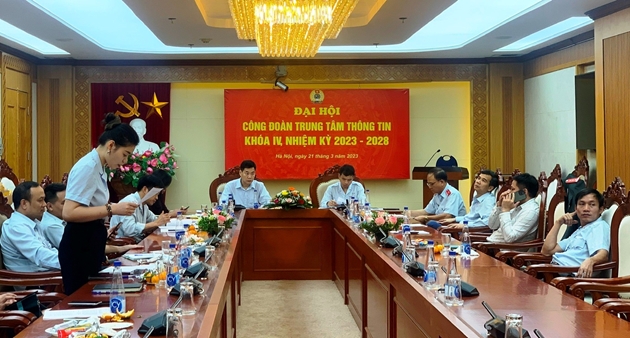 Đại hội Công đoàn Trung tâm Thông tin nhiệm kỳ 2023 – 2028