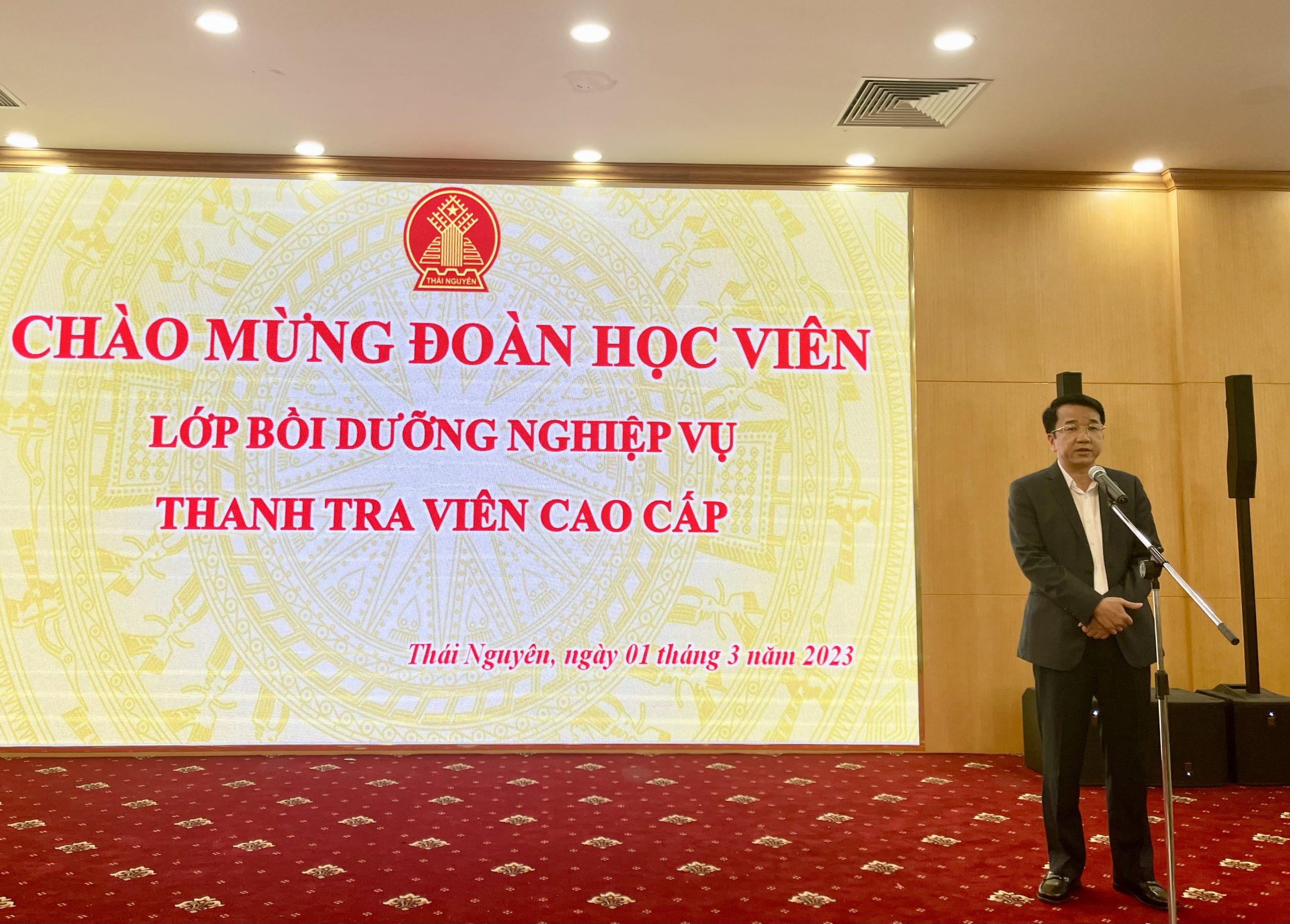 Đoàn học viên lớp Thanh tra viên cao cấp Trường Cán bộ Thanh tra đi thực tế tại tỉnh Thái Nguyên