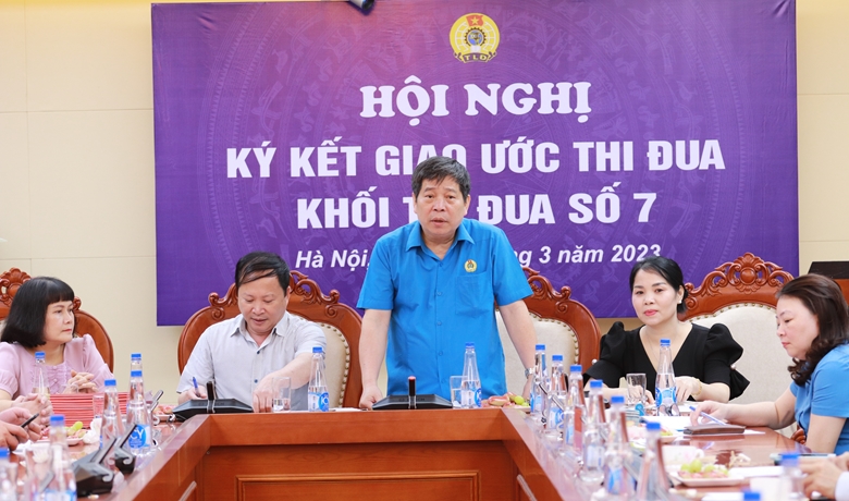 Khối thi đua số VII: Ký kết giao ước thi đua năm 2023