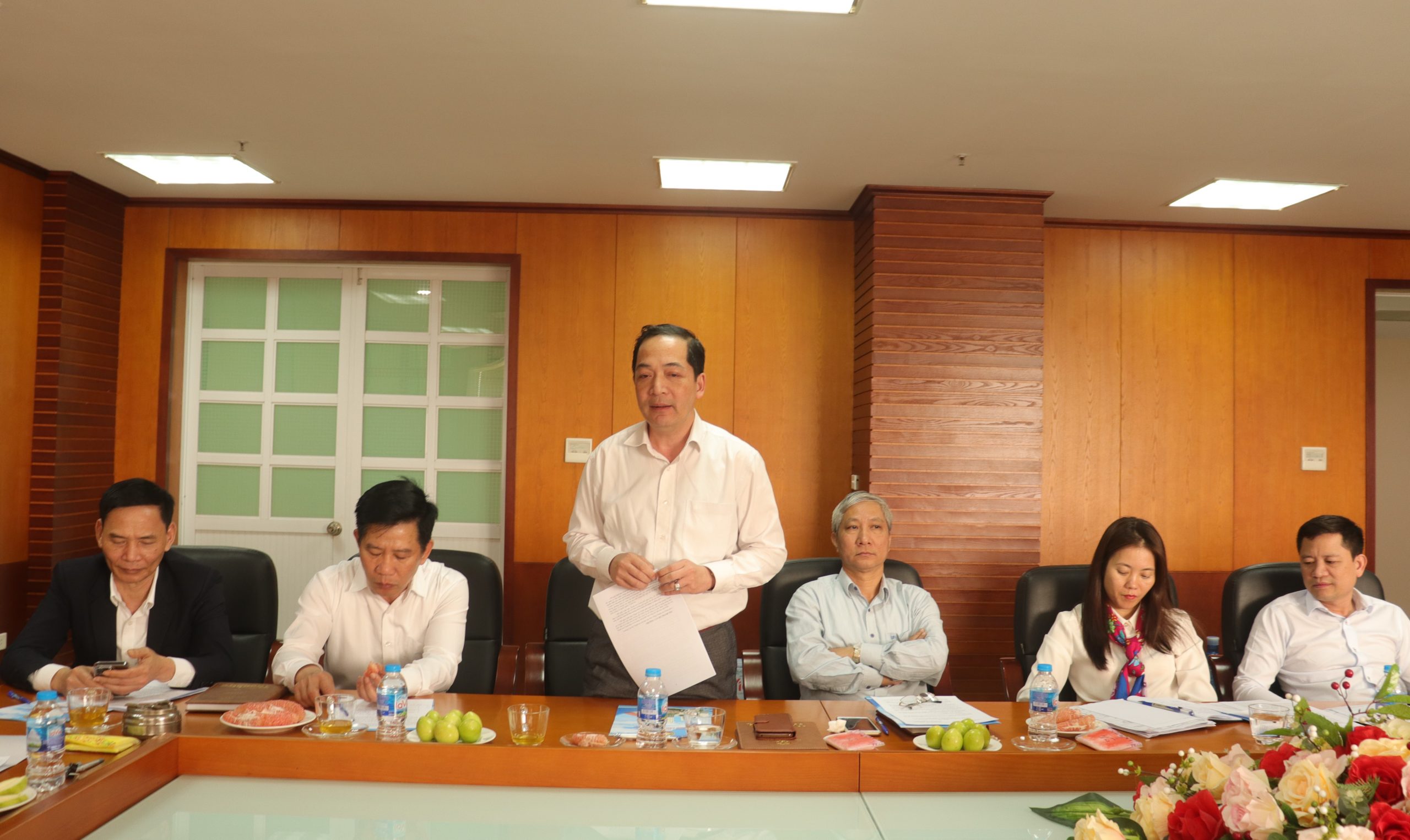 Phó Tổng Thanh tra Chính phủ Lê Sỹ Bảy làm việc với Trường Cán bộ Thanh tra