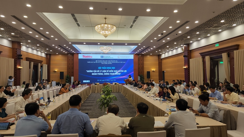 Hoàn thiện, nâng cao hiệu quả cơ chế kiểm soát quyền lực để phòng, chống tham nhũng