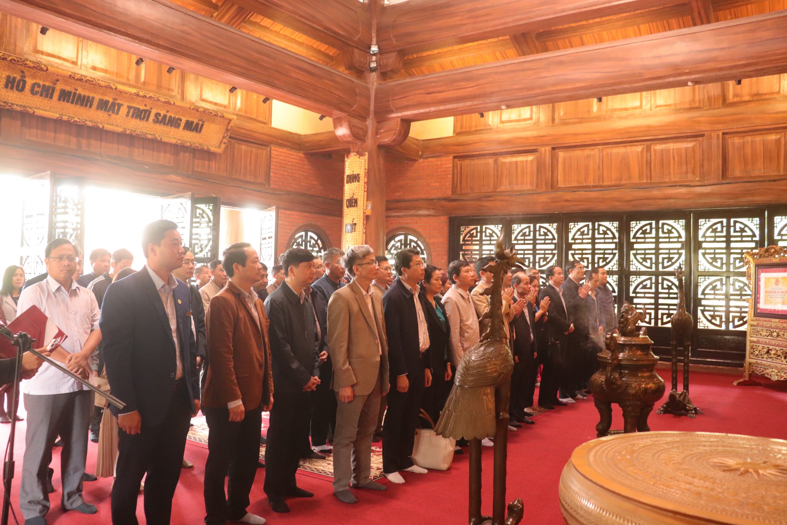 Đoàn học viên lớp Thanh tra viên cao cấp Trường Cán bộ Thanh tra đi thực tế tại tỉnh Thái Nguyên