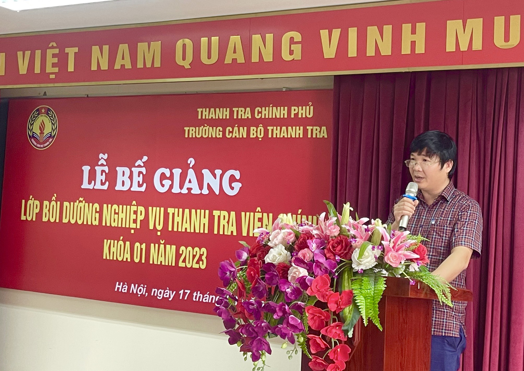 Bế giảng lớp Bồi dưỡng nghiệp vụ Thanh tra viên chính Khóa 01 năm 2023