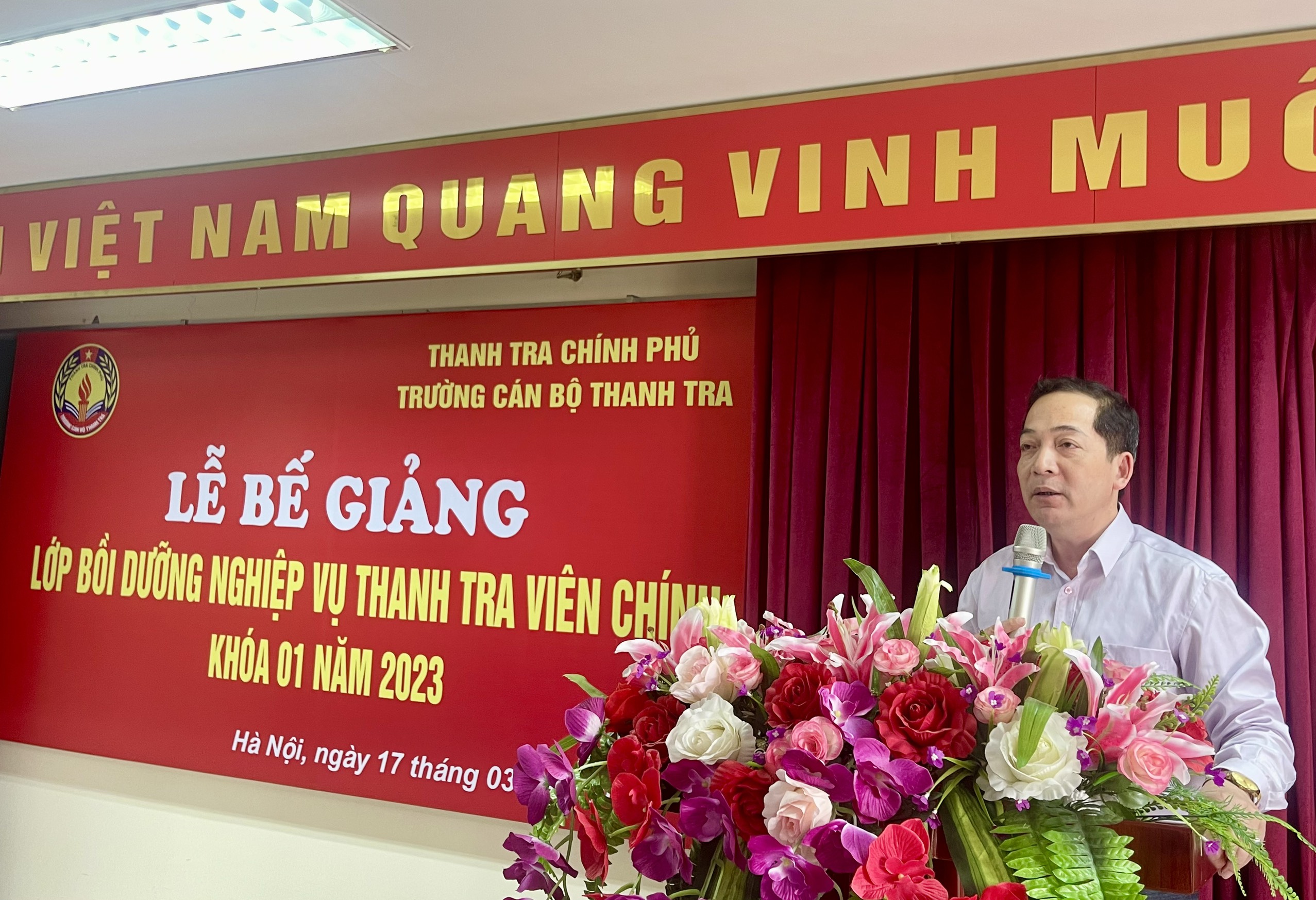 Bế giảng lớp Bồi dưỡng nghiệp vụ Thanh tra viên chính Khóa 01 năm 2023