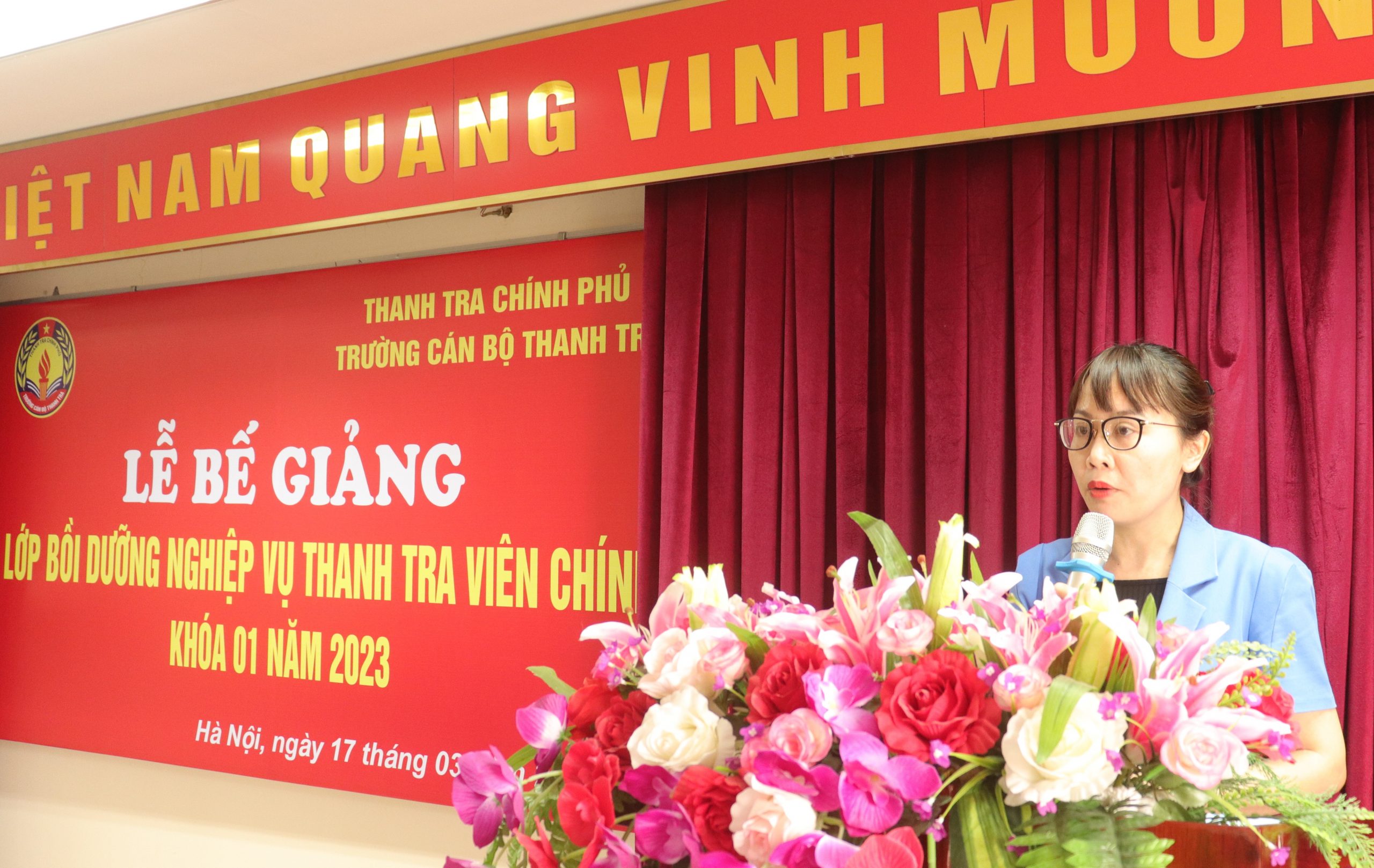 Bế giảng lớp Bồi dưỡng nghiệp vụ Thanh tra viên chính Khóa 01 năm 2023
