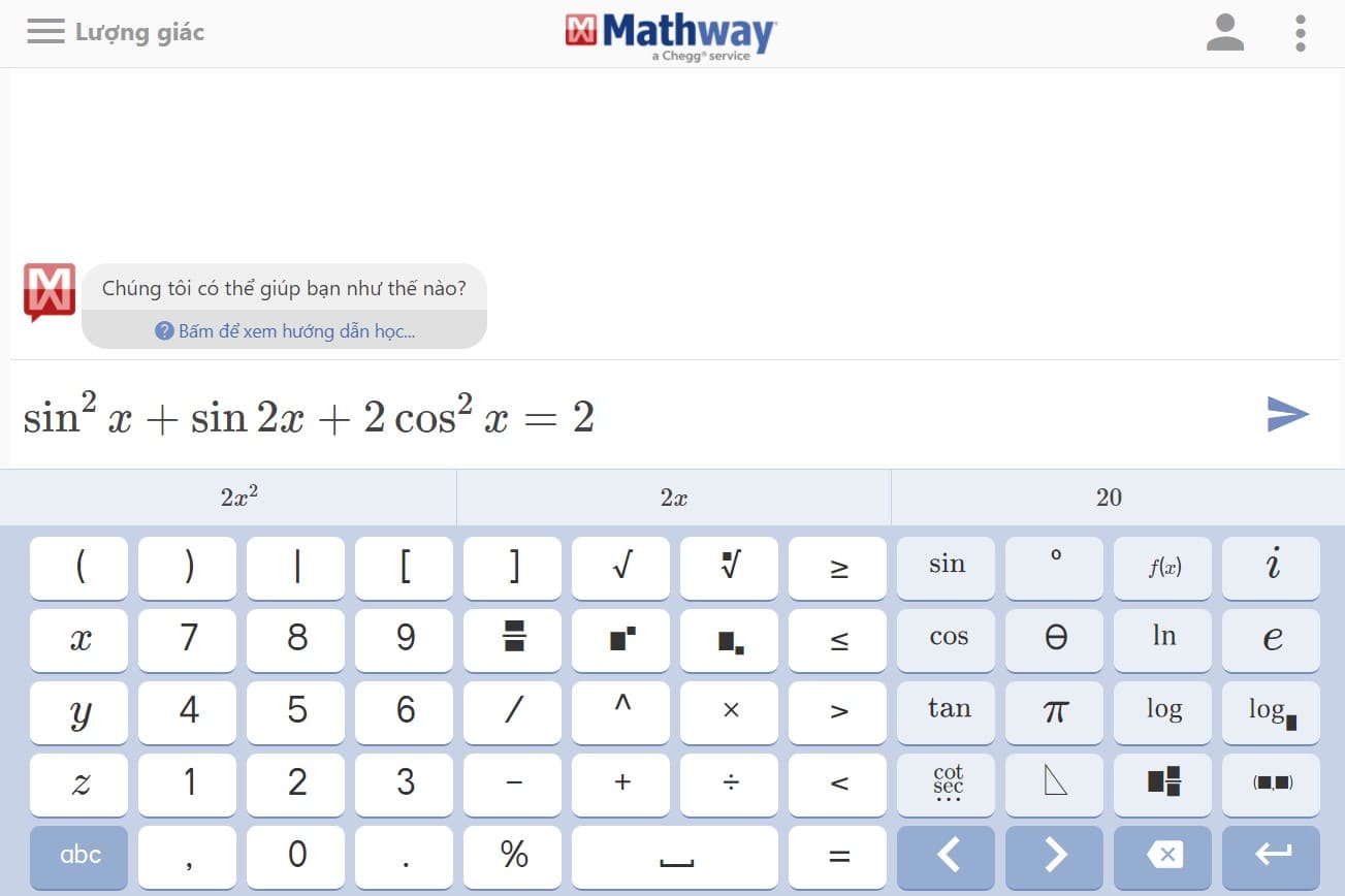 Máy tính giải phương trình bậc 2, 3, 4 online nhanh chóng