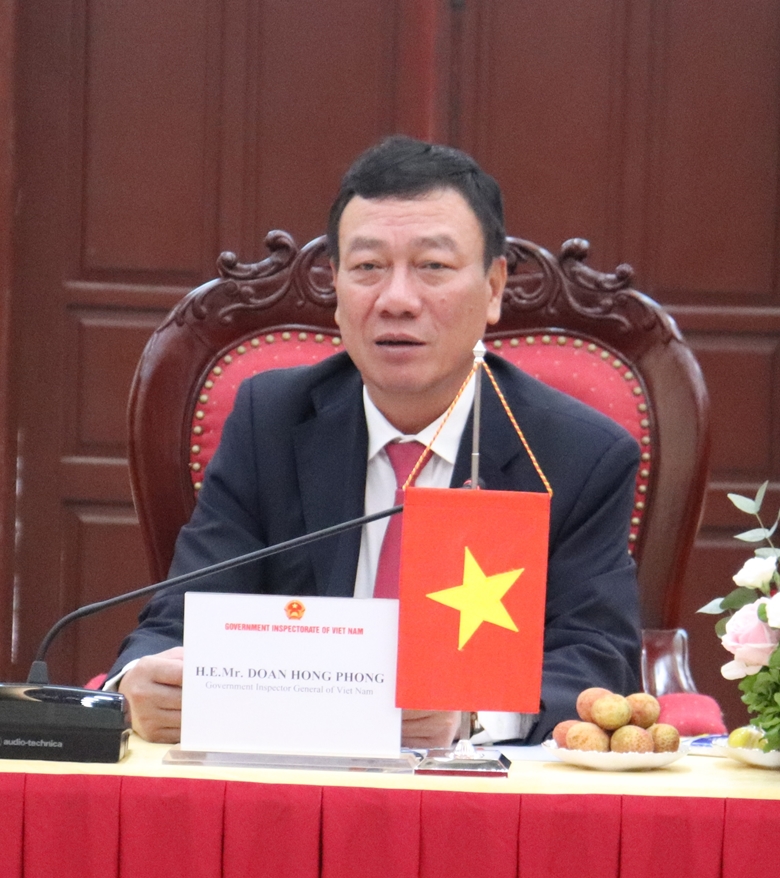 Tổng Thanh tra Chính phủ tiếp xã giao Đoàn đại biểu cấp cao Campuchia